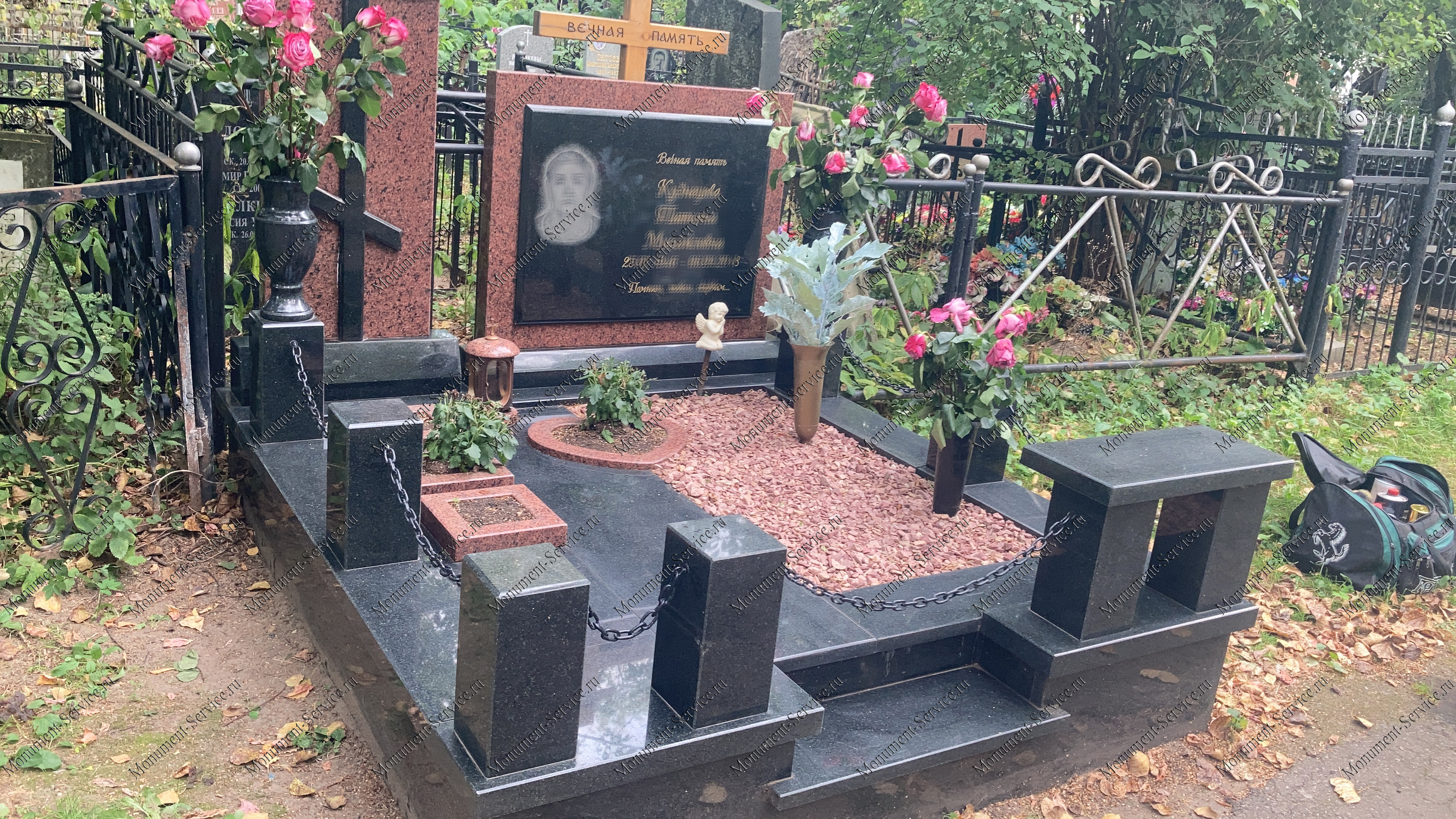 Горизонтальные памятники на двоих