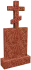 Памятник L/3200 с крестом на могилу