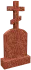 Памятник L/3221 с крестом на могилу 