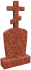 Памятник L/3222 с крестом на могилу 