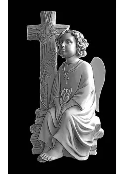 Гравировка ангела на памятнике