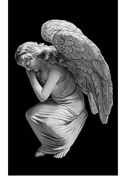 Гравировка ангела на памятнике