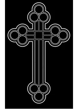 Крест на памятнике, гравировка в Москве
