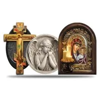 Ангелы, кресты, иконы