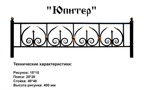 Ограда Юпитер на могилу