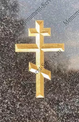 Пример гравировки креста